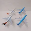 Korean Boeing B747 Airbus A380 Jeju Jin Tway Boeing B737 Seoul Busan Asiana Airbus A320 A380 Diecast Airplane Plane 16cm 240328