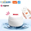 Detector Tuya Zigbee Detector de vazamento de água Smart Home Water Inundy Sensor Work With Tuya Zigbee Gateway App App Smart Life