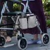 Torba do przechowywania torba do składania piechur wózków inwalidzkich boczny organizator woreczek do podłokietnika Rollator