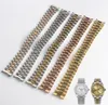 Watch Bands 13 17 20 21mm Accessories Band FOR DateJust Series Wrist Strap Solid Stainless Steel Arc Mouth Bracelet3129366