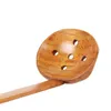 Łyżki drewniana zupa łyżka gadżety kuchenne gadżety żółwia Tekstura 22 cm Wygodne akcesoria ręczne Bamboo Uchwyt Kreatywny