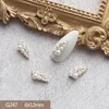 10pcs 3D Opal Butterfly Flower Stop paznokcie sztuka cyrkon Perła Crystal metalowe manicure paznokcie akesorios Decority Charms 240401