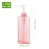 Vloeibare zeepdispenser 650 ml body lotion fles handwashing vloeistof shampoo roze reizen