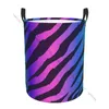 Laundry Bags Basket Storage Bag Waterproof Foldable Neon Tiger Pattern Dirty Clothes Sundries Hamper