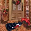 Carpets 1pc Christmas Tapis du tapis moelleux Novel Polyester Kitchen Absorbant Baign Mat à blanchis