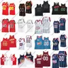 Niestandardowe retro zszywane koszulki do koszykówki McGrady Francis Yao Ming Drexler Olajuwon Harden Hayes Murphy Suture Jerseys Białe niebieskie czarne