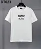 T-shirt maschile DSQ Phantom Turtle Mens Designer T-shirt Bianco Bianco Bianco Summer Top-Street Casual Street Tops Plus M-XXXL 6193