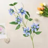 Dekoracyjne kwiaty trwałe fałszywe realistyczne 5-głowiowe luzowce Łatwa symulacja do pielęgnacji ślubnej wystroju domu Oszałamiająca dekoracja