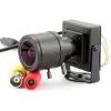 Kameror 2.812mm justerbar varifokal lins CCD 700tvl kamera 1000tvl/700tvl CMOS CCTV Security Box Color Mini Cam Car förbehåller sig