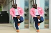 Yeni Moda One Düğmeler Pembe Erkek Düğün Takımları lacivert Pants Man Blazer Damat Smokin İnce Fit Erkek İş Takım Kıyafet Ceket Pant4469030