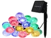 Cordas de LED 16 4ft 30 LEDs Crystal Globe Ball Luz solar Luzes de cordas ao ar livre para o pátio de jardim de fora do pátio de Natal Fairia Li26378441