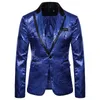 Suisses masculines 2024 Sequins One Bouton Suit Taille européenne Single Western Coat Performance Robe Casual