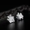 Brincos Flyleaf 100% 925 Sterling Silver White Jade Flowers Brincos para mulheres de estilo clássico chinês Jóias de luxo feitas à mão