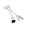 Nowy kabel adaptera POE RJ45 Zasilanie kabla przez adapter Ethernet Rozdzielacz wtryskiwacza DC 12 V 1 Para dla kamerów IP Kabel Ethernet z zasilaniem