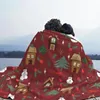 Coperte Vintage Christmas Flannel Spring/Autumn Snowman Winter Warm Throw Coperte per i tiri per ufficio da letto