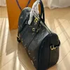 Sac à bagages épaule en cuir de voyage en cuir en cuir noir noir