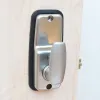 Lock Smart Lock Code Keypad Mechanical Lockless Wood Porta de madeira trava Anittheft Home Segurança Garden Lock Battery Free