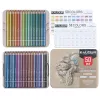 Pennor Kalour 50 Color Professional Luxury Metal Pencil Macaron Art Pencil Special Stationery för elevernas konstmålning