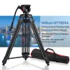 Monopods Miliboo MTT601A الألومنيوم ثقيلة رأس الكاميرا ترايبود الكاميرا لكاميرا الفيديو/DSLR حامل ترايبود الفيديو المحترف