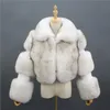 European and American Fur Coat Women's Imitation Fur Coat Women's Patchwork Lapel Faux Fur