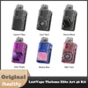 Vape Vape Thelema Elite Art 40 Pod Kit 1400mAh Batterie intégrée 3 ml Capacité MTL RDL dans E Plus Cartridge Adjust Airflow Control