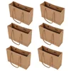 Sacs de rangement 10pcs Sac en papier portable Kraft Snack Gift Container Goding Supply