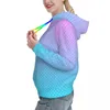 Kobiety z kapturem damki prolka kropki nadruk streetwear zimowy pastel gradient kawaii bluza bluza kobieta ogólna swobodna klasyczna bluzy