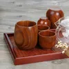 Cups Saucers 2pcs Mode einfache Holzbecher -Set Leichter japanischer Stil Wasser Tee Weinbecher Alkoholkonsummensilien