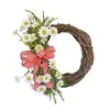 Flores decorativas Decoração Wreath Wreatch Cottage colorido versátil Durável e estável Beautiful Spirea de noiva da primavera