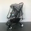 Stroller -onderdelen Baby Rain Cover Zipper Model Eva Materiaal Transparant Raincoat Winddichte koude universeel