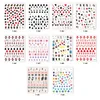 3D Poker Game Adhesive Nail Sticker Spelkort Designdekorationer Manikyr Letter Heart Sliders For Nail Art Decals