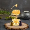 Świecane uchwyty lampa baza domowego akcenty dekoracje Oferta uchwytu na ślub Buddha Hall Candlestick Glass Dekore