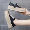 Casual Shoes Zapatillas de Deporte Planas Con Plataforma Para Mujer Zapatos Informales Cordones Cormer Y viajar Primavera 2024