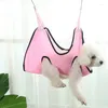Hundkläder valp grooming hängmatta för smal medium katt återhållsamhet väska med nagelklippare husdjur skönhetshammockar leveranser set