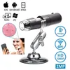 2024 WiFi Electron Kid Microscope Prostoremer 1000x 2Megapixels 1000x Mideo Mincification 8 LED LED Mini Camera CameroScope- المجهر للأطفال