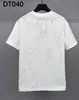 DSQ Phantom Kaplumbağa Erkek Tişörtleri Erkek Tasarımcı Tişörtleri Siyah Beyaz Serin T-Shirt Erkekler Yaz İtalyan Moda Sıradan Sokak T-Shirt Üstleri Plus Boyut M-XXXL 6167