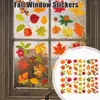 Raamstickers Thanksgiving Day Wall Sticker Home Warm Decoratie Maple Glass Glueless Art PVC Decal Autumn Door Le H9O1