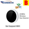 Intercom Gardlook Wifi Lpg Gas Leakage Natural Combustible Detector & 433mhz Gas Leak Sensor Alarm Optional Use for Home Security System