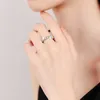 Designer Brand Sterling Silver S925 Diamond Ring per donne placcate con Mosonite TFF X Cross Two Tone Womens Set personalizzato