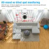 Cameras 5MP Tuya Ycc365 E27 Bulb Surveillance Camera Wifi Night Vision Full Color Auto Human Track 4x Zoom Video Indoor Security Monitor