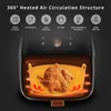 2Pcs Air Fryer Silicone Pot Air Fryer Liners Baske Reusable Square Fried Chicken Tray Kitchen Baking Pan Air Fryer Accessories 240325