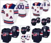 THR 6 Jack Hughes Hockey Jersey USA U18 Team 19 Alex Turcotte Cam York Cole Colefield Fensore 2021 BioSteel All American Game Whit1246597