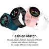 Watches Smart Watch Women Män Round Activity Tracker Heart Rate Blood Pressure Monitor Ladies Sports Smartwatch för Android iOS -telefon