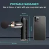 Mini massage de massage masseur musculaire portable avec 6 vitesses masseur portable avec USB C Charging Port Massage Gun4 Massage Heads 240402