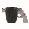 Mugs Fashionable And Creative Ceramic Modeling Cup Internet Red Revolver Gun 3D Personalized Coffee Drinking