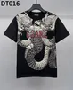 T-shirt maschile DSQ Phantom Turtle Mens Designer T-Shirt Black White Bianco Fangole Summer Italian Fashion Casual Street T-Shirt Tops