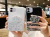 Custodia da bling glitter per iPhone 13 12 11 Pro Max xs max xr x custodia in silicone trasparente per iPhone 8 7 6s Plus Cover Stand Holder COV1234776