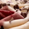 Cobertores de camada dupla inverno grosso Raschel Mink pesado cobertor para cama quente e macio