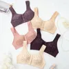 BRAS Unterwäsche BH Dessous U-förmige 3pcs/Set Frontschließe Komfortable erweiterte Draht freie Baumwolle Bralette Rückenbänder Schulter Frauen