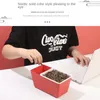 Depolama Şişeleri Plastik Snack Box Hollow Tasarım Yeniden Kullanılabilir 4 Renk Yamaç Sepet Yaratılabilir Boşaltılabilir Meyve Tepsi Ofisi